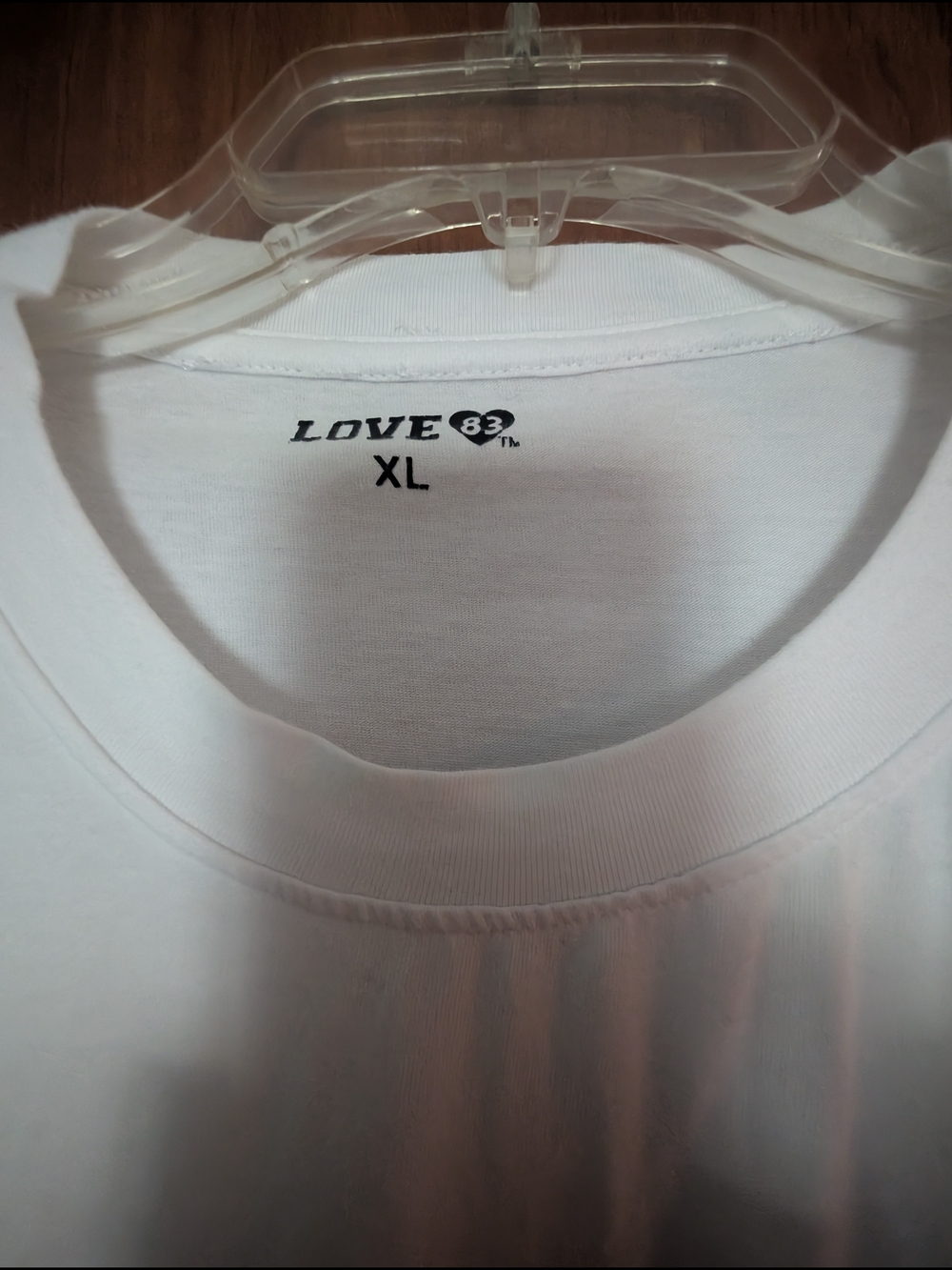 Love White Crewneck Short Sleeve Tee
